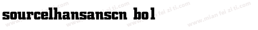 sourcelhansanscn bold字体转换